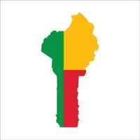 benin map icon vector template