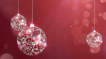 kerst ornament achtergrond video