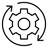 Automation Icon line vector illustration