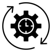 Process Efficiency Icon line vector illustration