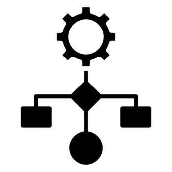 Workflow Optimization Icon line vector illustration