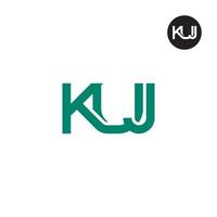 Letter KUJ Monogram Logo Design vector