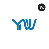 Letter YNV Monogram Logo Design vector