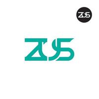 Letter ZUS Monogram Logo Design vector