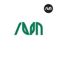 Letter AUM Monogram Logo Design vector