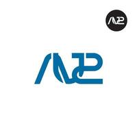 Letter AU2 Monogram Logo Design vector