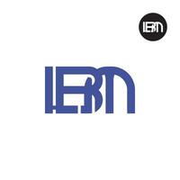 Letter LBM Monogram Logo Design vector