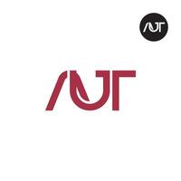 Letter AUT Monogram Logo Design vector