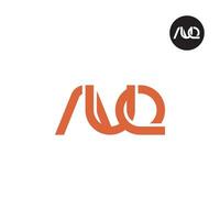 Letter AUQ Monogram Logo Design vector