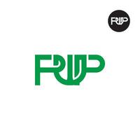 Letter PWP Monogram Logo Design vector