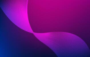 abstract background with purple and blue wave lines effect wallpaper design vector