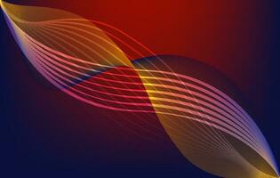 abstract background with wavy lines red yellow black color design, modern wallpaper design vector