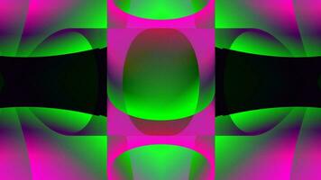 a green and pink abstract background with a circular design vector