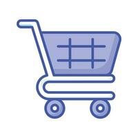 Shopping cart icon in trendy style, editable vector