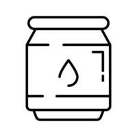 Grab this amazing icon of glue jar, vector of sticky stationery item in modern style