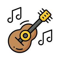 A string musical instrument vector design, premium icon of guitar in modern style