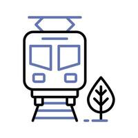 tren icono diseño, Listo a utilizar aislado en blanco antecedentes vector