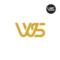 Letter VVS or WS Monogram Logo Design vector