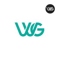 letra vvg o wg monograma logo diseño vector