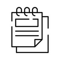 A design of Drafting pad, visually appealing vector of notepad in trendy style