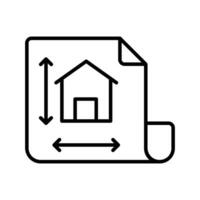 Home design on page showing concept icon of home architecture, architectural design vector