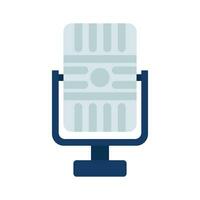 Dgrab this beautifully designed icon of microphone in trendy flat style vector