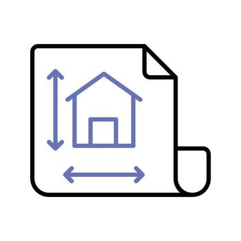 Home design on page showing concept icon of home architecture, architectural design vector