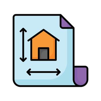 Home design on page showing concept icon of home architecture, architectural design vector