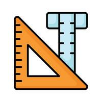 Measurement tools, rulers vector design in trendy style