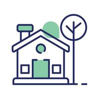 Download this premium icon of cottage in trendy style vector