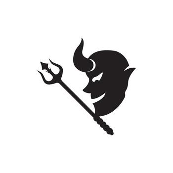 Devil logo vector template