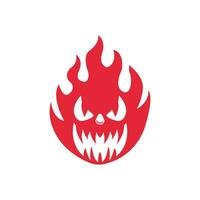 plantilla de vector de logotipo de diablo