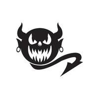 Devil logo vector template