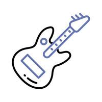 un cuerda musical instrumento vector diseño, prima icono de guitarra en moderno estilo