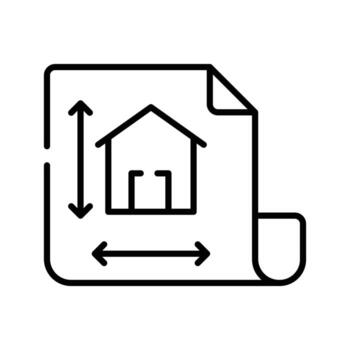 Home design on page showing concept icon of home architecture, architectural design vector