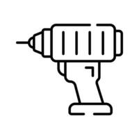 Get hold on this amazing icon of drill machine, a tool primarily used for making round holes vector