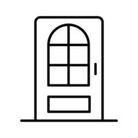 hermosa diseñado icono de hogar Entrada puerta, de moda estilo icono vector