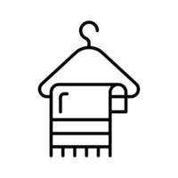 Get your hands on this hanging towel icon design, vector of cleaning towel