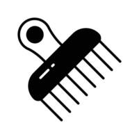 Get your hands on this beautiful icon of afro comb, ready for premium use vector