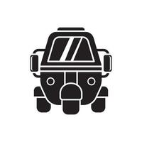 Motorcycle rickshaw icon logo vector illustration design