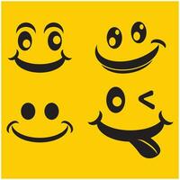 Smile happy face vector design