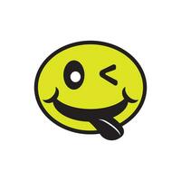 Smile happy face vector design