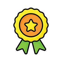 Stat inside badge showing concept of best quality vector design,star badge icon