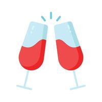 Cheers vector icon isolated on white background, ready for premium use