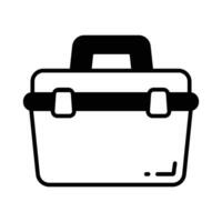 An amazing icon of tool box in trendy design style vector