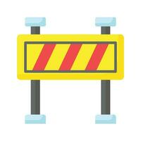 An amazing icon of construction barrier, roadblock vector design