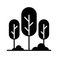 An icon of forest trees, modern vector of trees