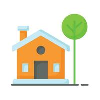 Download this premium icon of cottage in trendy style vector