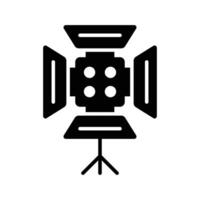 Carefully crafted vector of studio light, icon of spotlight in trendy style