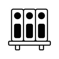 Well designed icon of file folders, premium vector of document archives, binders vector design